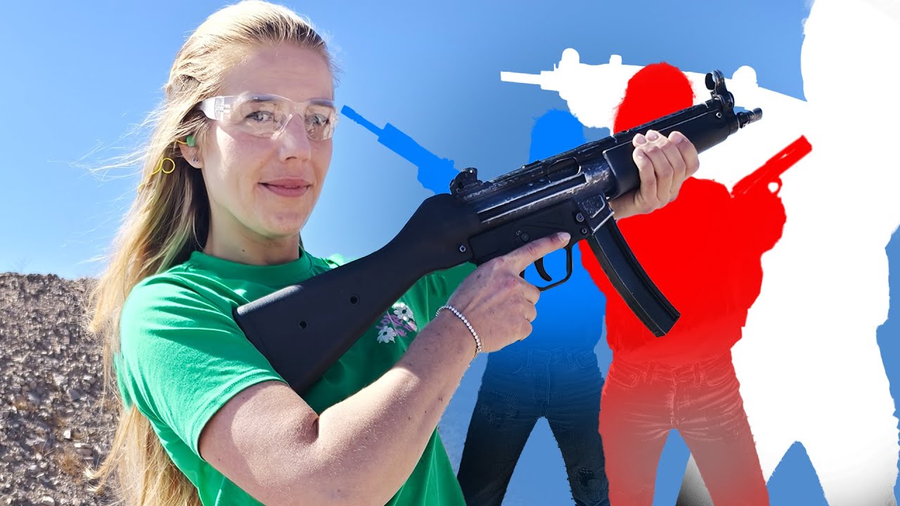 VR 180 8K Shooting Range in Las Vegas with a Beautiful Dutch Woman