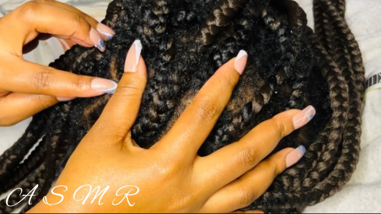 ASMR relaxing scalp scratching with long nails #headscratching #asmr #relaxing