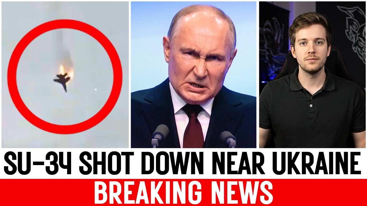 Russian Su 34 FIghter Bomber is SHOT DOWN
