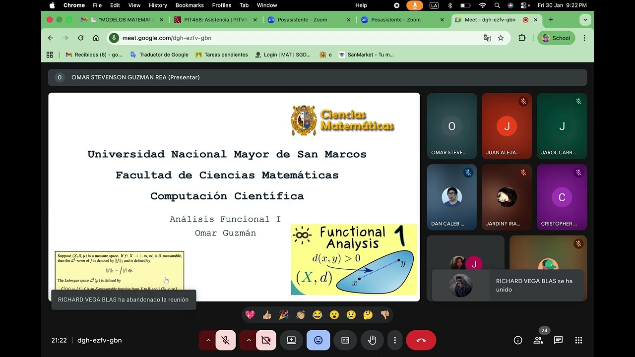 Clase Analisis Funcional Viernes - 30 Enero
