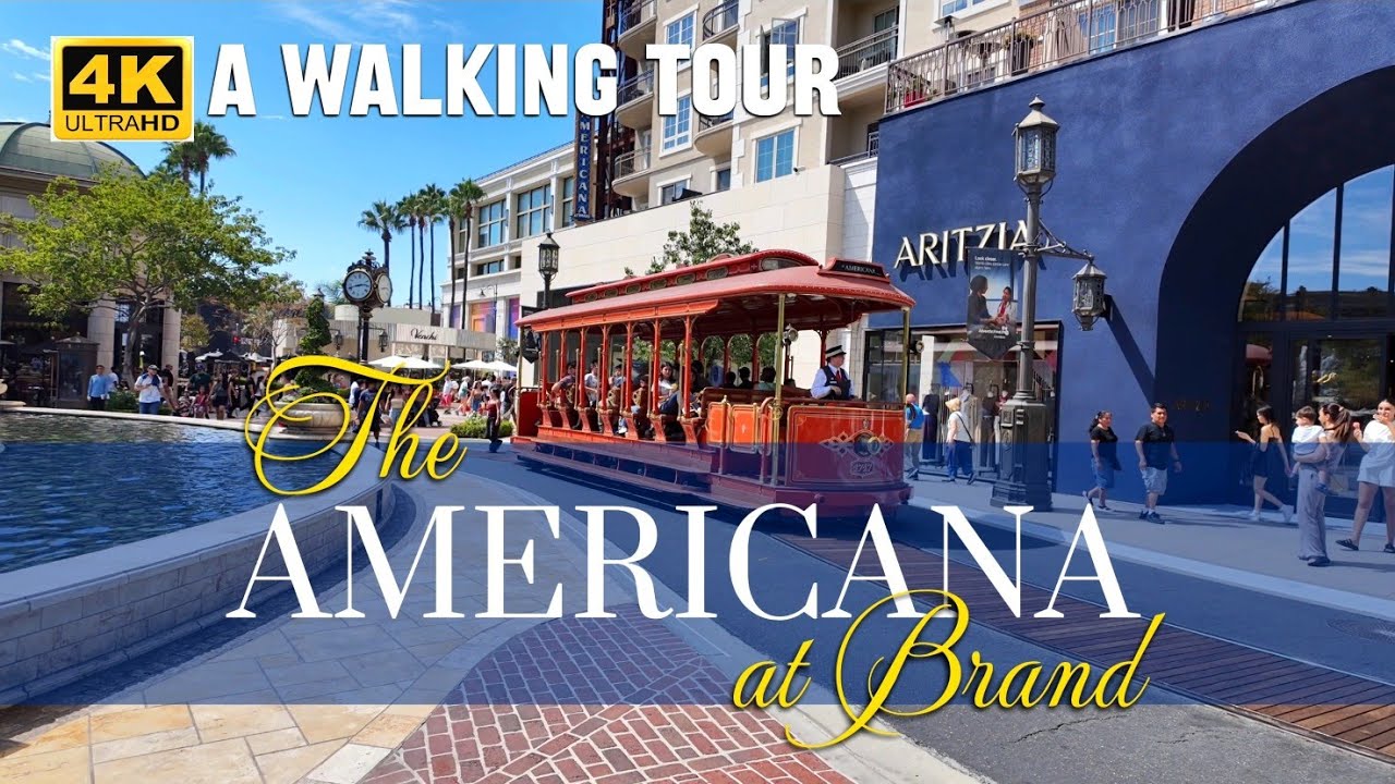 4K Barnes & Noble & The AMERICAN at Brand Outdoor Mall | Glendale, California | A Walking Tour 2025