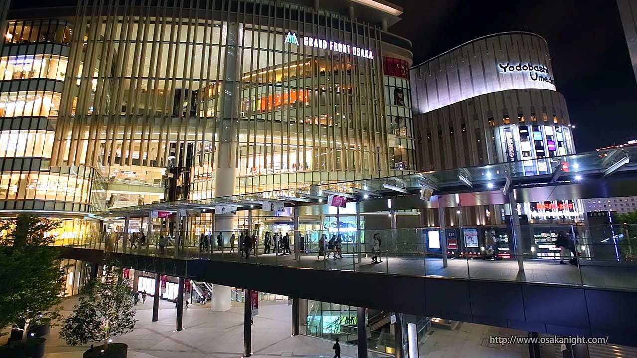 大阪梅田 グランフロント大阪の夜景 うめきた Night View of GRAND FRONT OSAKA Umeda Japan