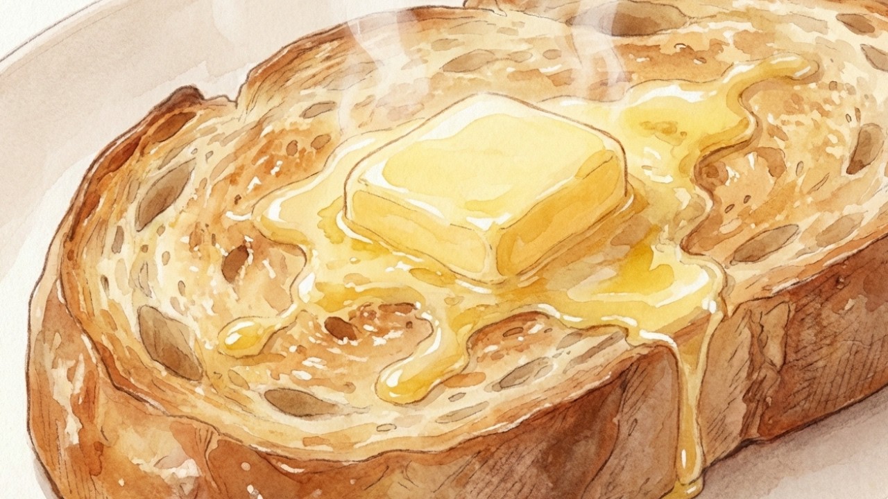 Baking Sweet Bread on a Cloudy Afternoon | Soft Hands, Quiet Heart, Healing Time| Ghibli-Style ASMR