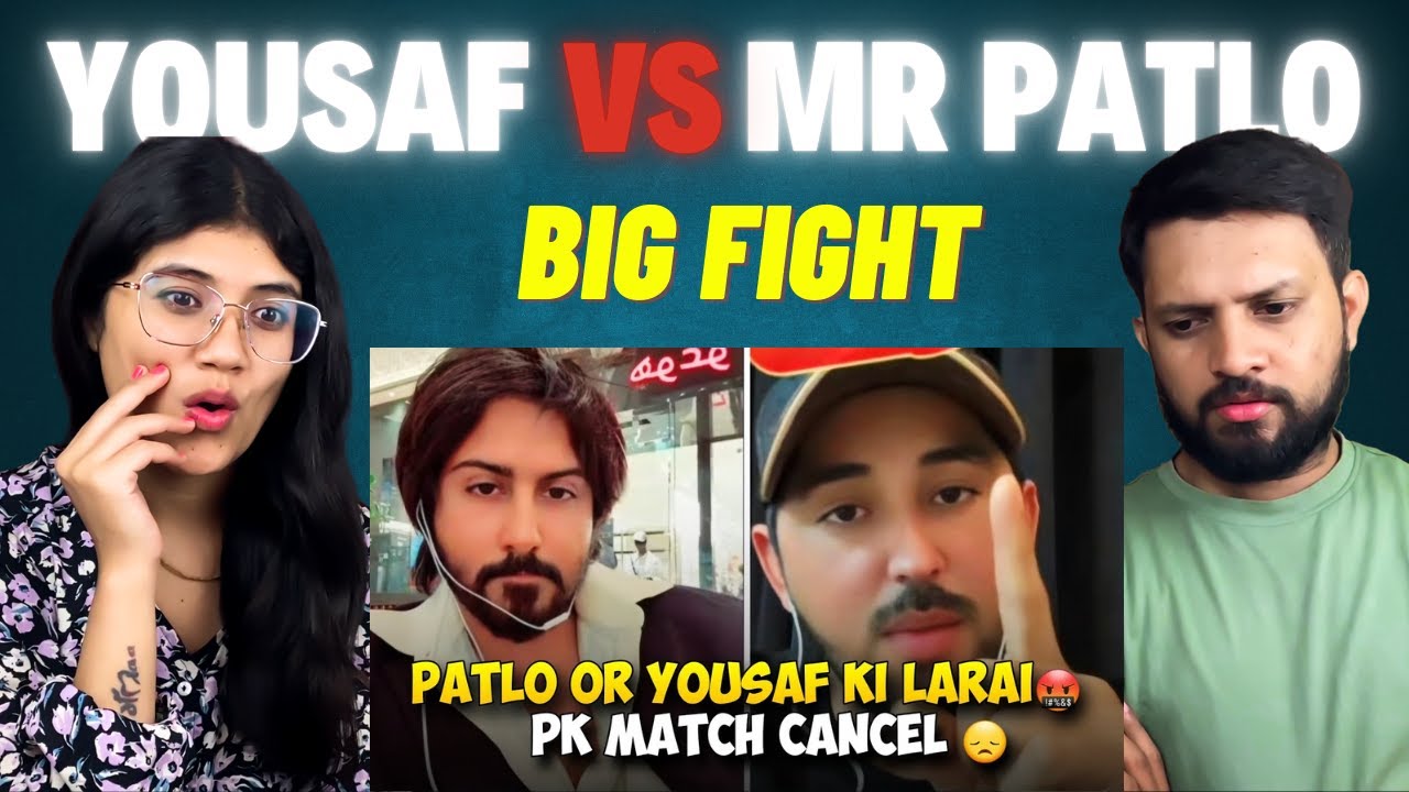 India Reaction on Patlo Or Yousaf Ki Fight | 1 MILLION $ PUNISHMENT | Yousaf Vs MR Patlo