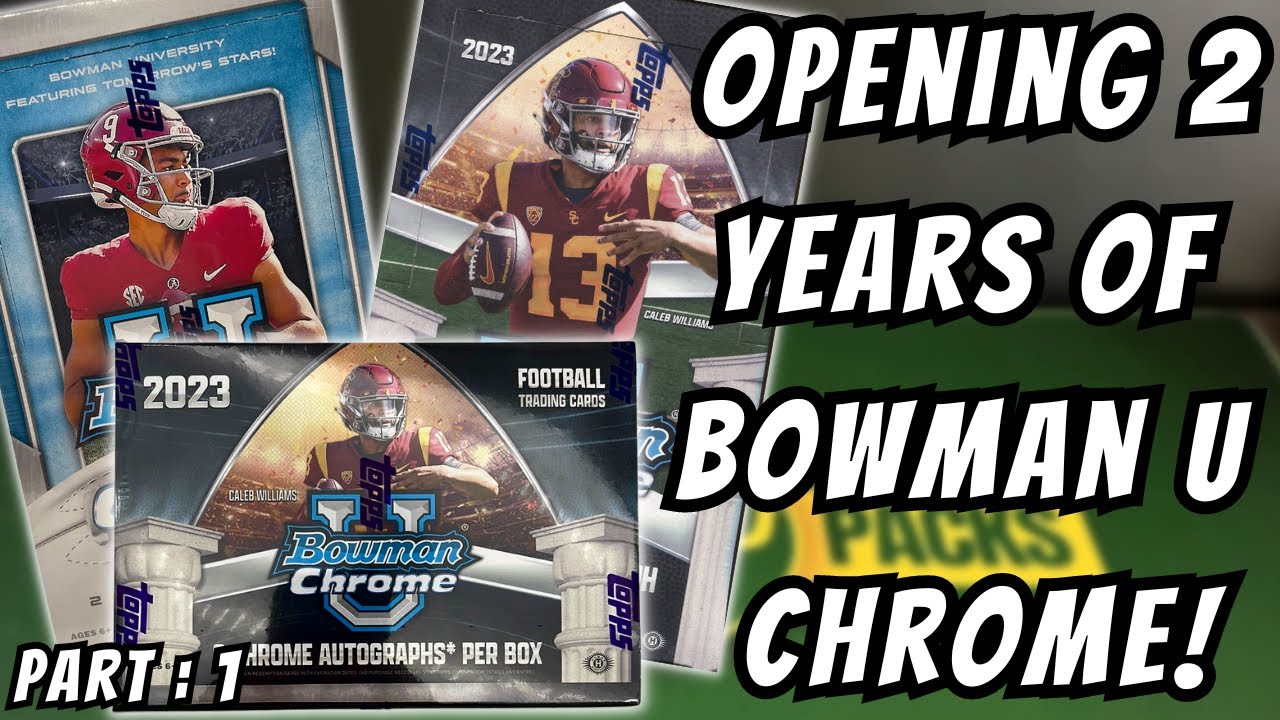 PROSPECT HUNTING! Opening 2022 and 2023 Topps Bowman Chrome U Hobby Boxes!