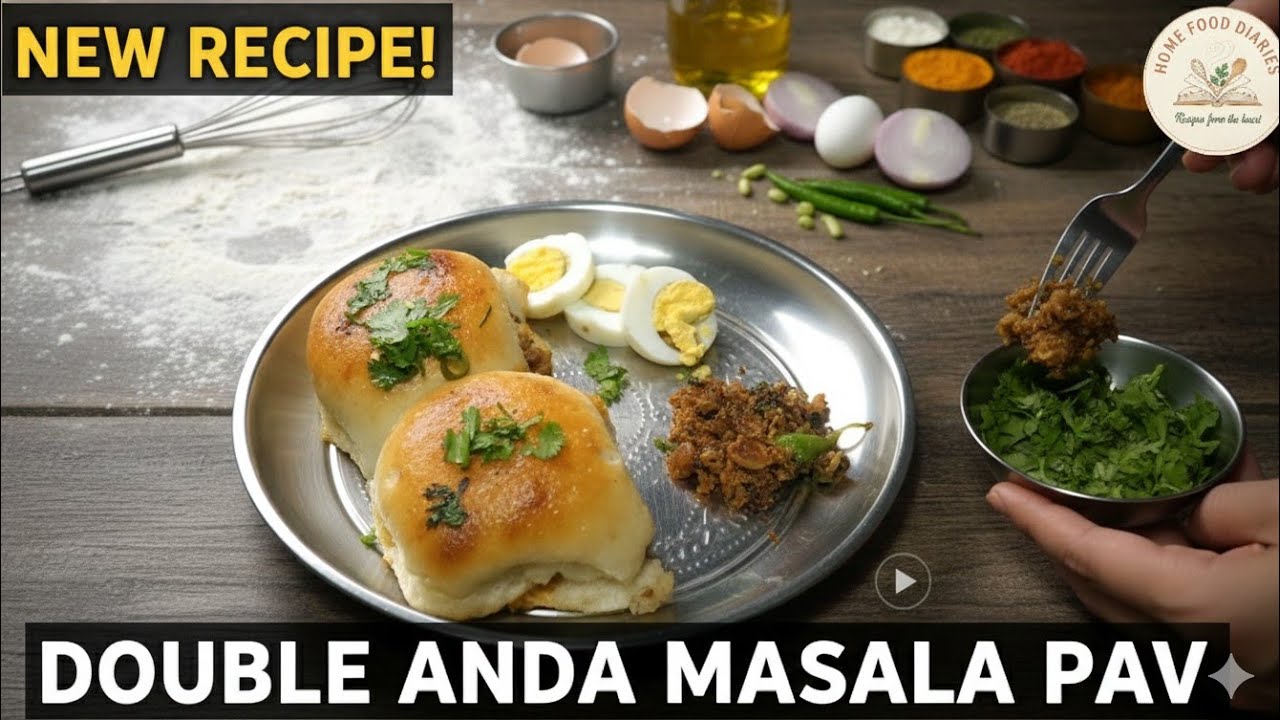 How To Make Spicy 😋 Double Anda Masala Pav At Home! | anda Masala pav | Masala Pav | Egg Pav Recipe