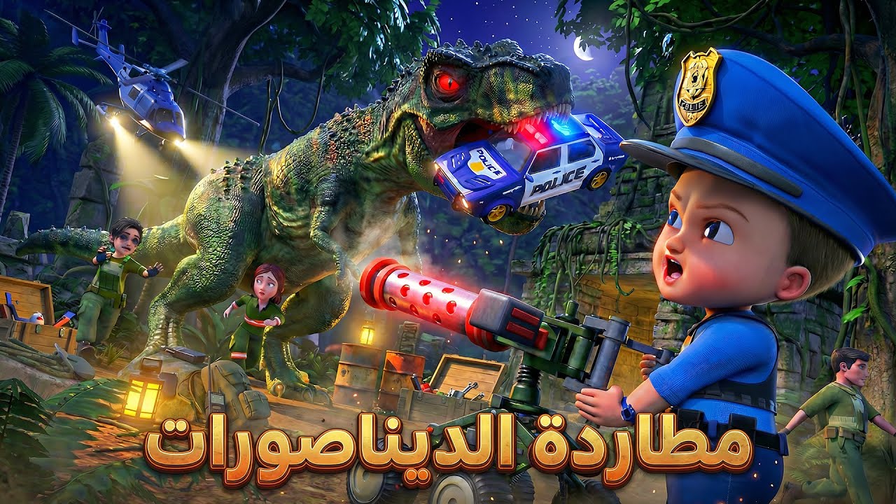 كارثة في حديقة الديناصورات! لصوص وفواكه متطايرة! قصص الديناصورات