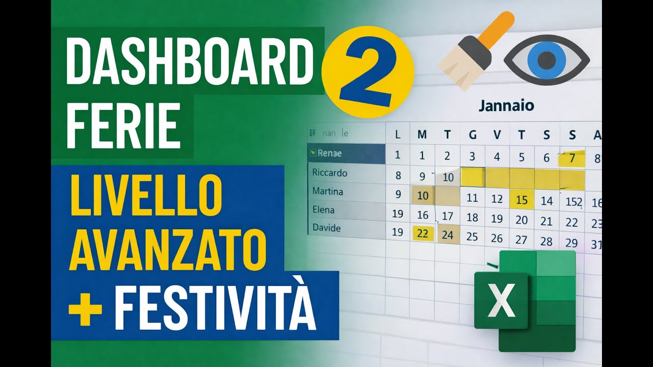 Calendario Ferie Excel: evidenzia i festivi automaticamente
