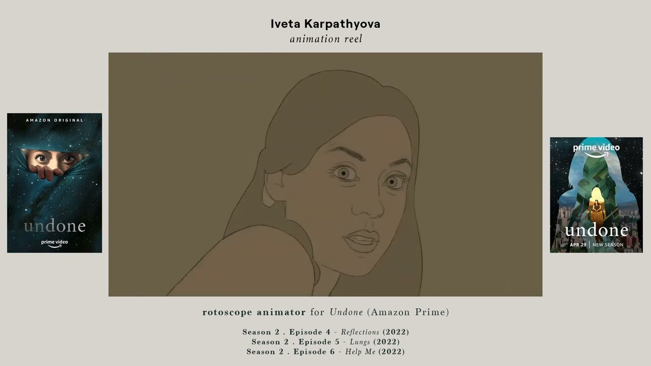 Undone animation reel by rotoscope animator Iveta Karpathyova