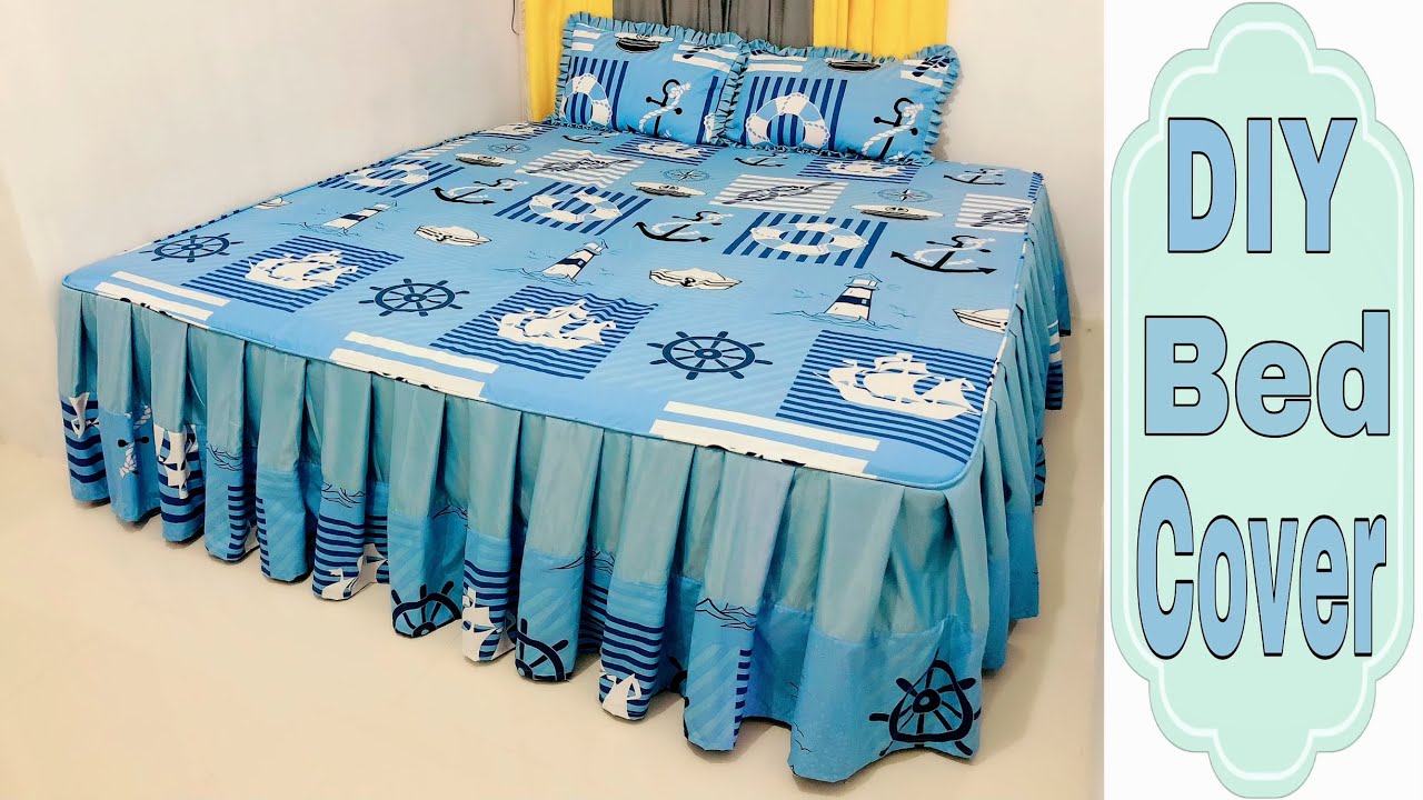 A Simple Bed Cover | How to make a simple bedsheet | Full Tutorial For Beginners | eVin’s Work