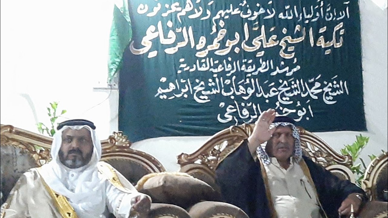 المداح سعد الشاماني مديح يهيم حربي بحق بيت ابو خمرة بحضور الشيخ محمد الشيخ عبدالوهاب