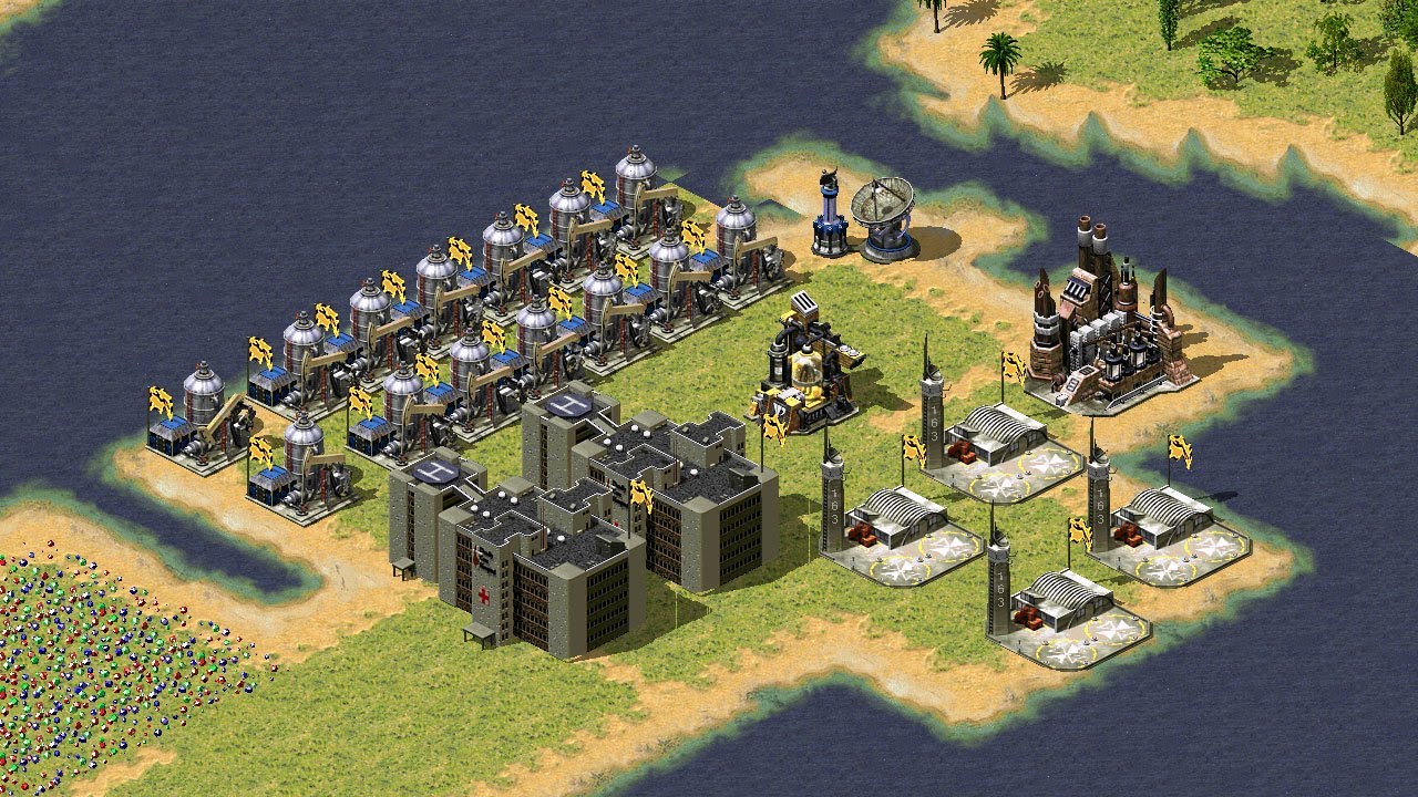 Red Alert 2 | Yuri's Revenge | 7 vs 1 | Thailand map | Extra hard AI | Random