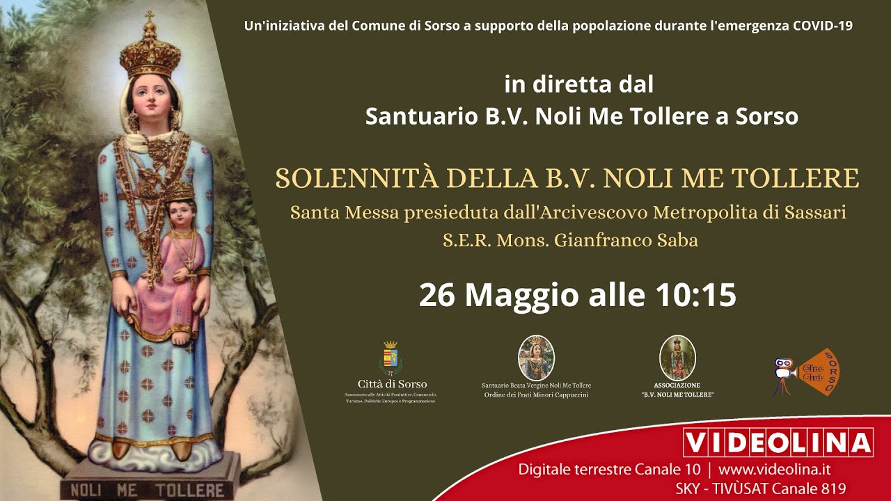 Celebrazioni Noli Me Tollere – Diretta Videolina 26 Maggio