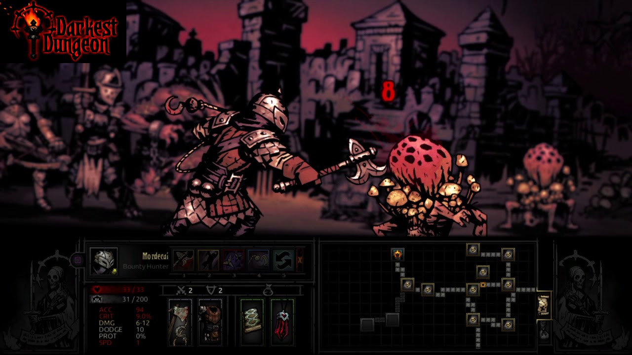 Darkest Dungeon combat gameplay