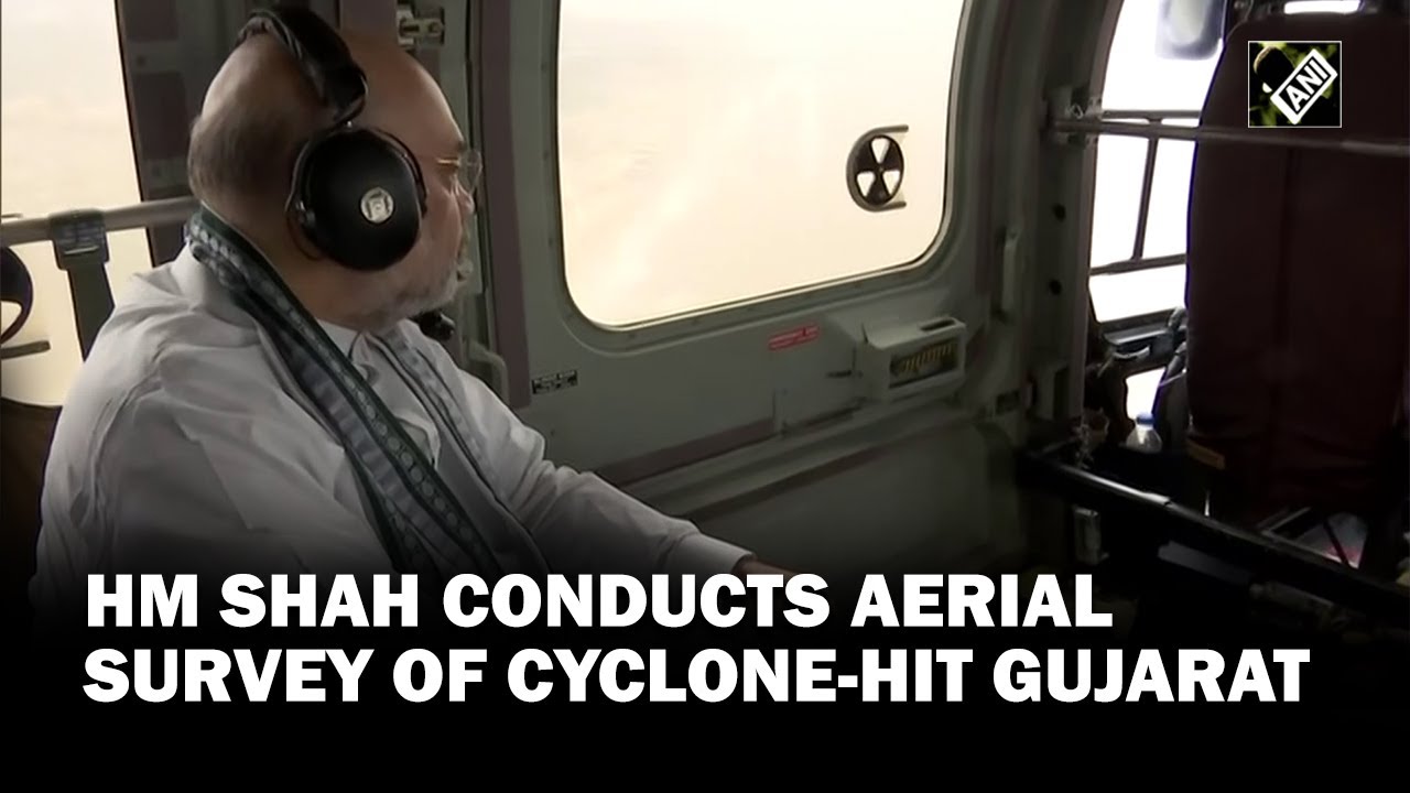 Cyclone Biparjoy: HM Amit Shah conducts aerial survey of affected areas in Gujarat