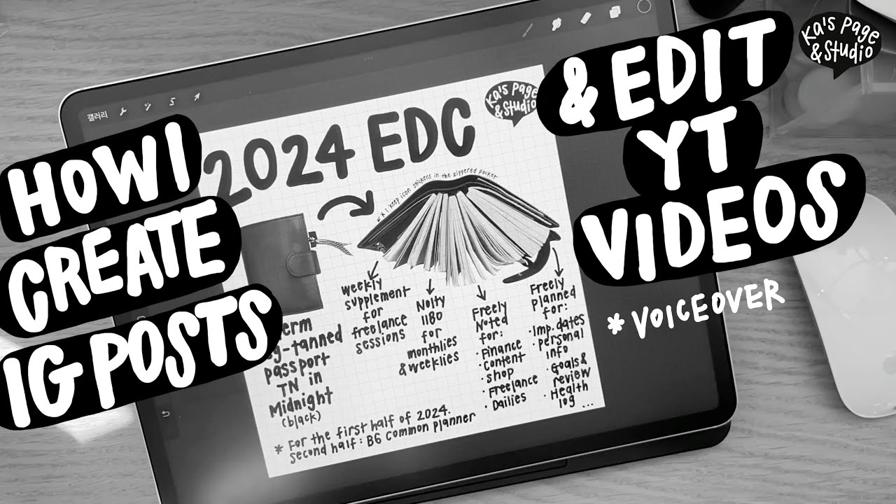 ENG) How I create Instagram posts & edit Youtube videos | iPad Pro | Lumafusion | Procreate