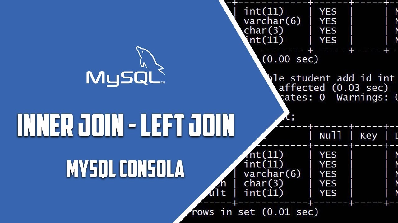 MYSQL Consola – INNER JOIN y LEFT JOIN – Video 68