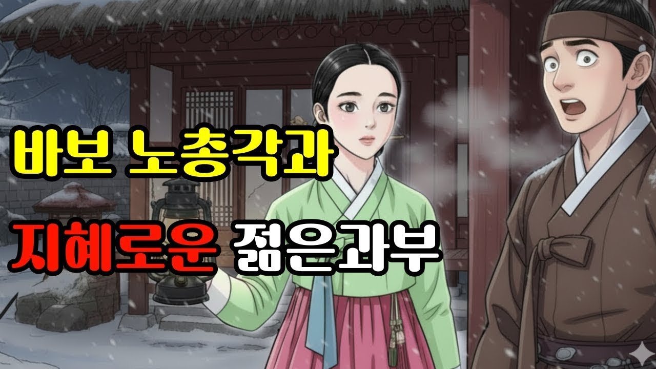 야담 바보 노총각의 혼인, 절세미인 젊은과부가 선택한 뜻밖의 이유 | 야담·민담·전설·설화·옛날이야기