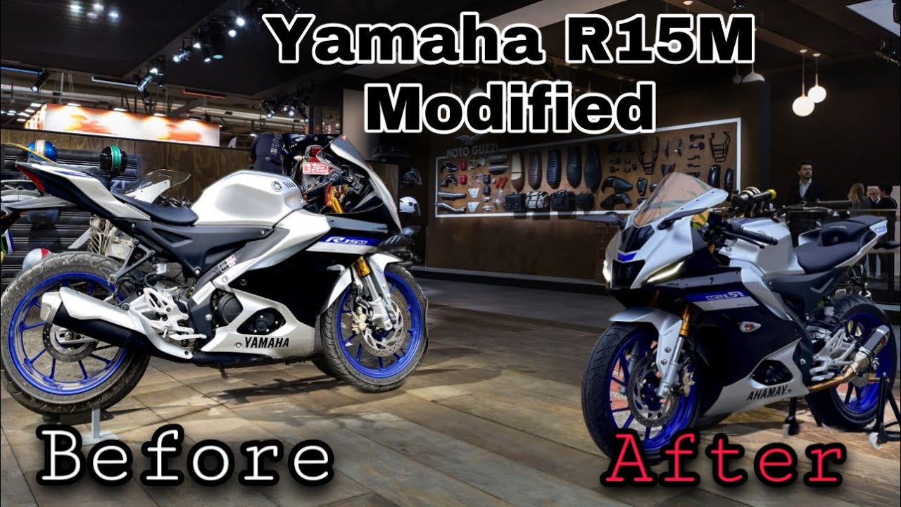 Yamaha  R15M Best Modification In Low Budget || Road Legal Modification.