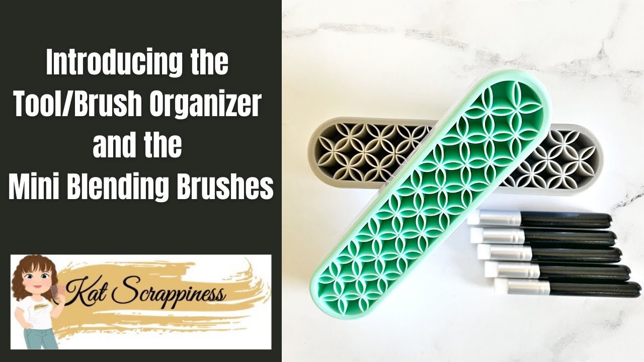 Introducing the Silicone Tool Caddy/Blending Brush Organizer and Stencil Blending Brushes