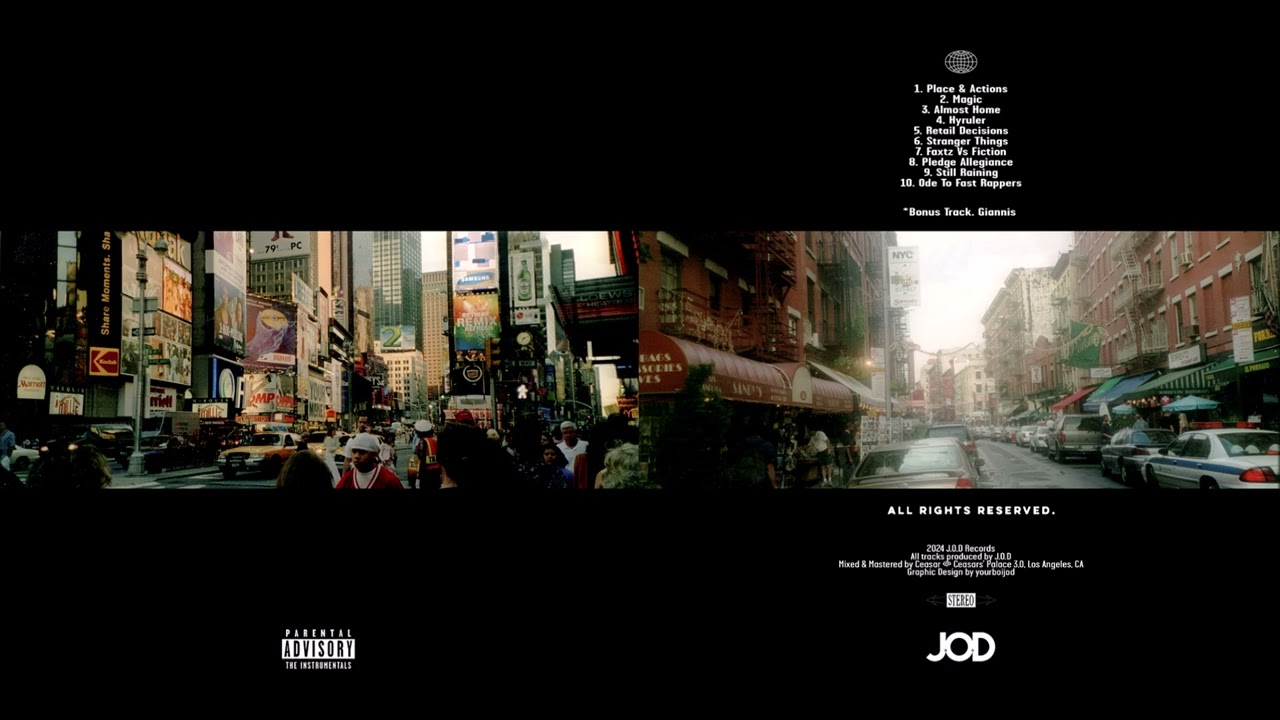 J.O.D - Place & Actions The Instrumentals (Full Album)