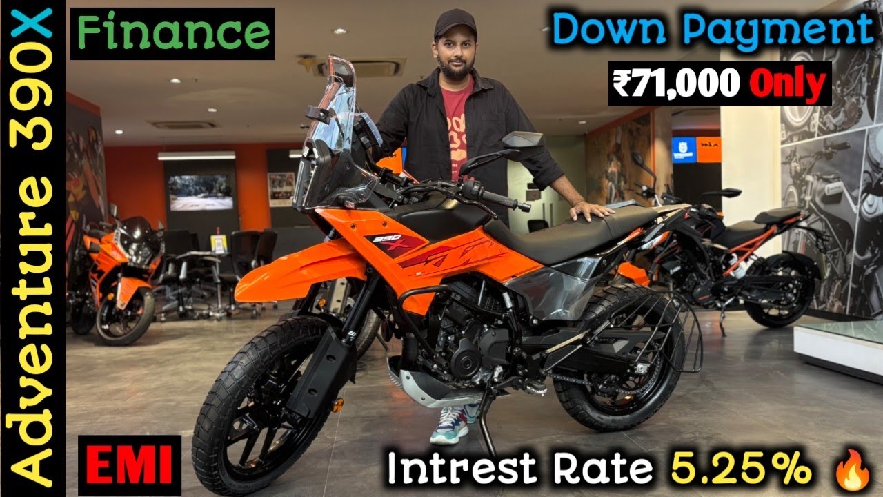 2025 KTM Adventure 390 X Finance Details | ₹70k Downpayment | ₹10,000 EMI  | On Road Price