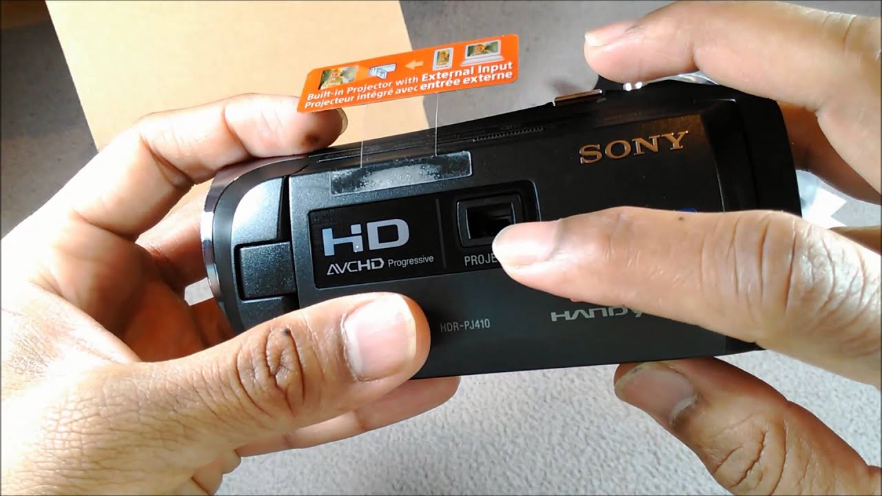 Sony HDR-PJ410 Full HD 1080 Projector Camcorder Unboxing (Australia)