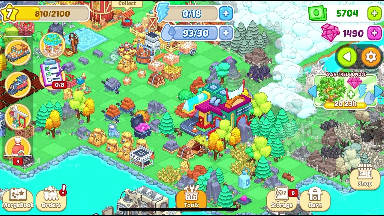 Merge items, unlock treasures, and create your dream town step by step. 