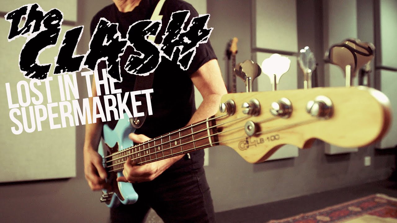 Lost In The Supermarket Bass - The Clash - Bass Lesson + Playthrough