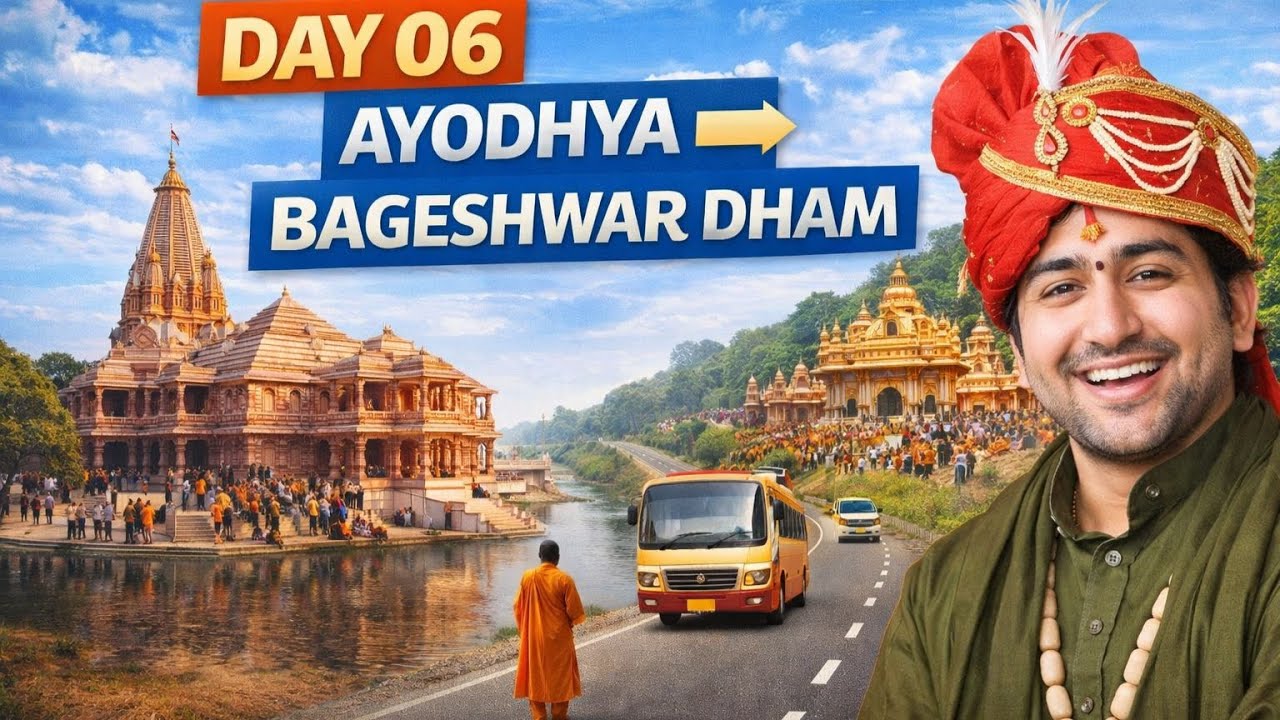 Day 06 | Ayodhya ➝ Bageshwar Dham | Divine Road Trip Yatra 🚩