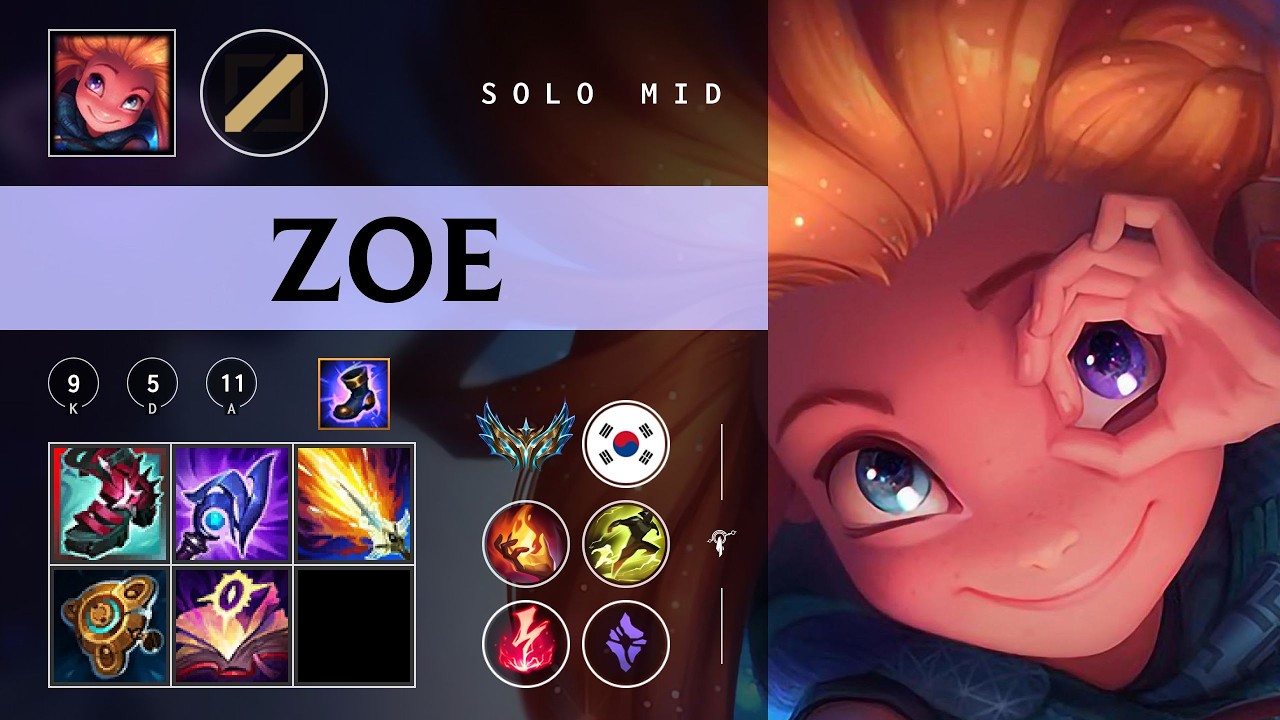 Zoe Mid vs Orianna - KR Challenger Patch 26.05