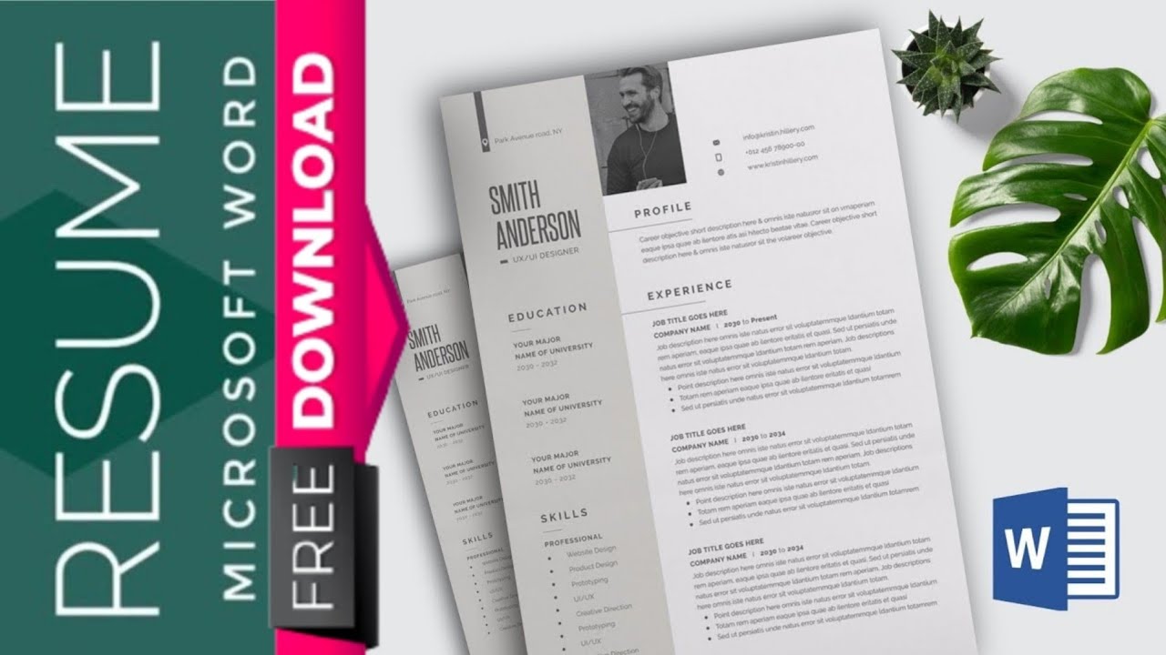Microsoft Word : How to Create a CV/RESUME template in MS Word :  Download Template