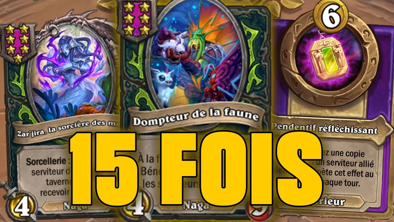 15 EXEMPLAIRES DU MÊME TAVERNE 6 ?! | Hearthstone Battlegrounds Top EU