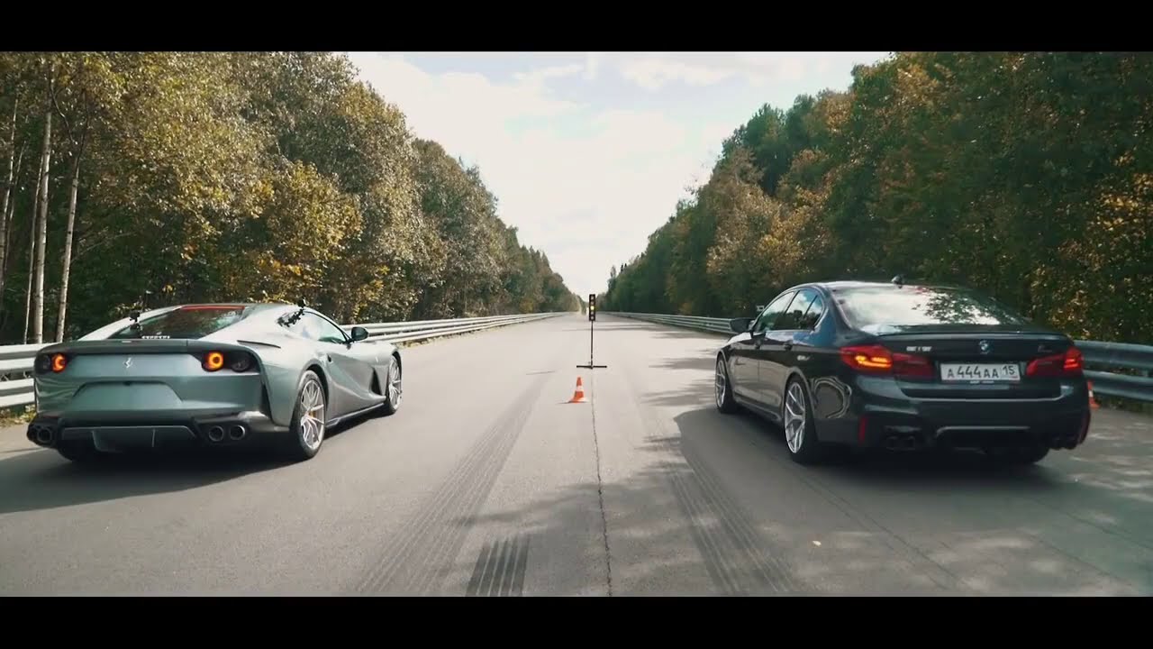 BMW M5 F90 Stage 2 vs Ferrari 812 Superfast