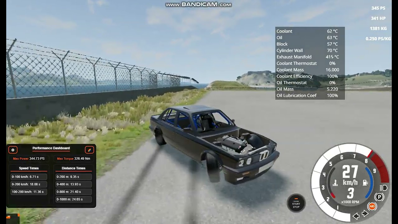 S54 Spin Car Top Speed Test