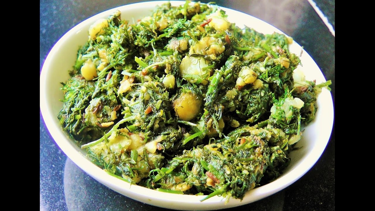 शेपूची भाजी  | Shepuchi Bhaji with Aloo by madhurasrecipe | Cooking | Suva ki Sabzi