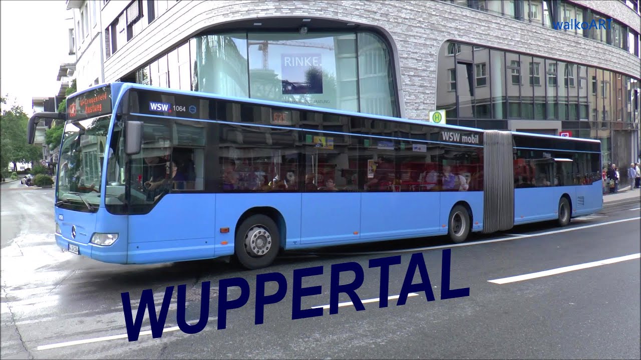 WSW mobil - hellblaue Busse in Wuppertal - blue buses