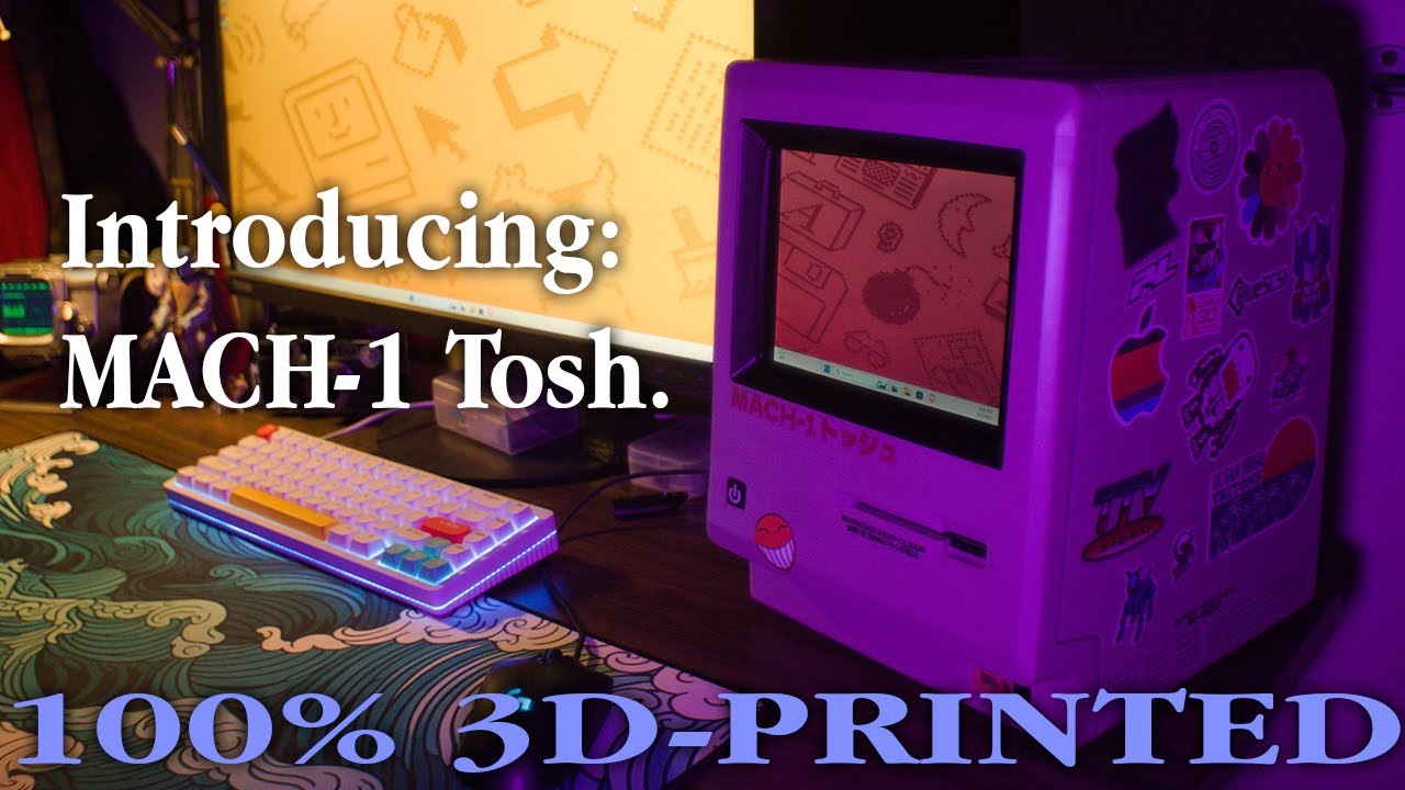 FULLY 3D-PRINTED Macintosh Sleeper PC: The Mach-1 Tosh.