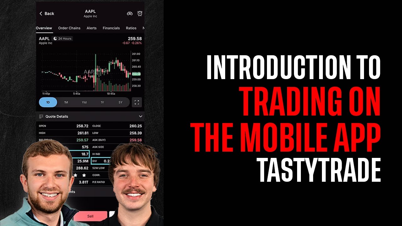 Введение в торговлю в мобильном приложении tastytrade