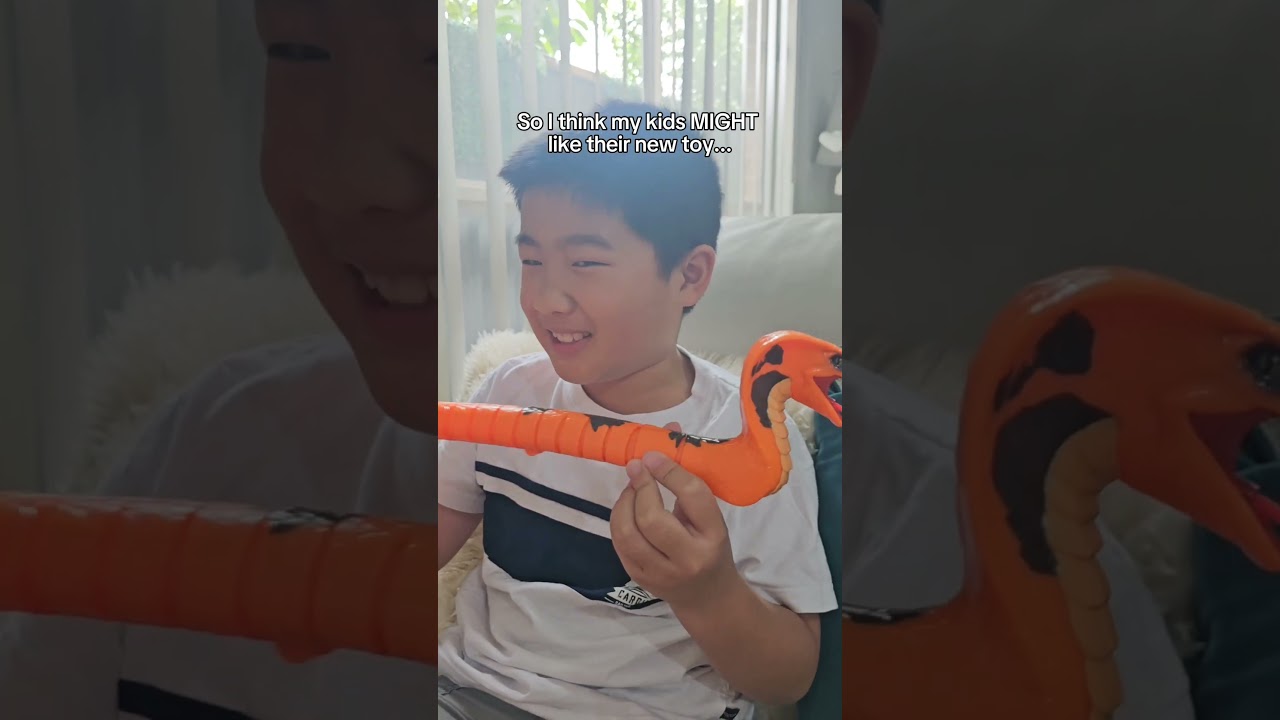 My kids LOVE this ultra-real King Cobra! 🐍