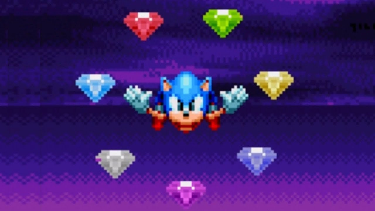 Sonic Mania - All Chaos Emeralds Special Stages (Unlock Super Sonic)