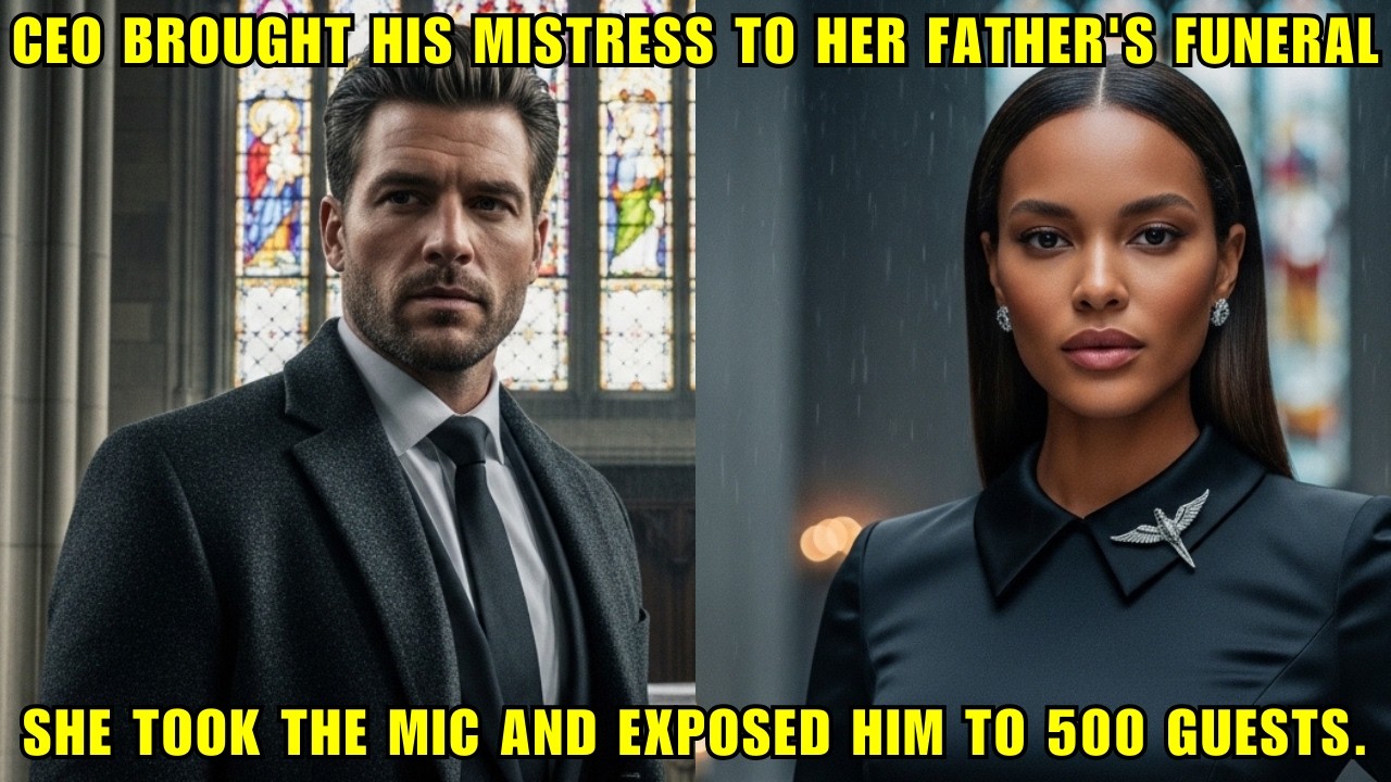 CEO Brought His Mistress To Her Father's Funeral—She Took The Mic And Exposed Him To 500 Guests.