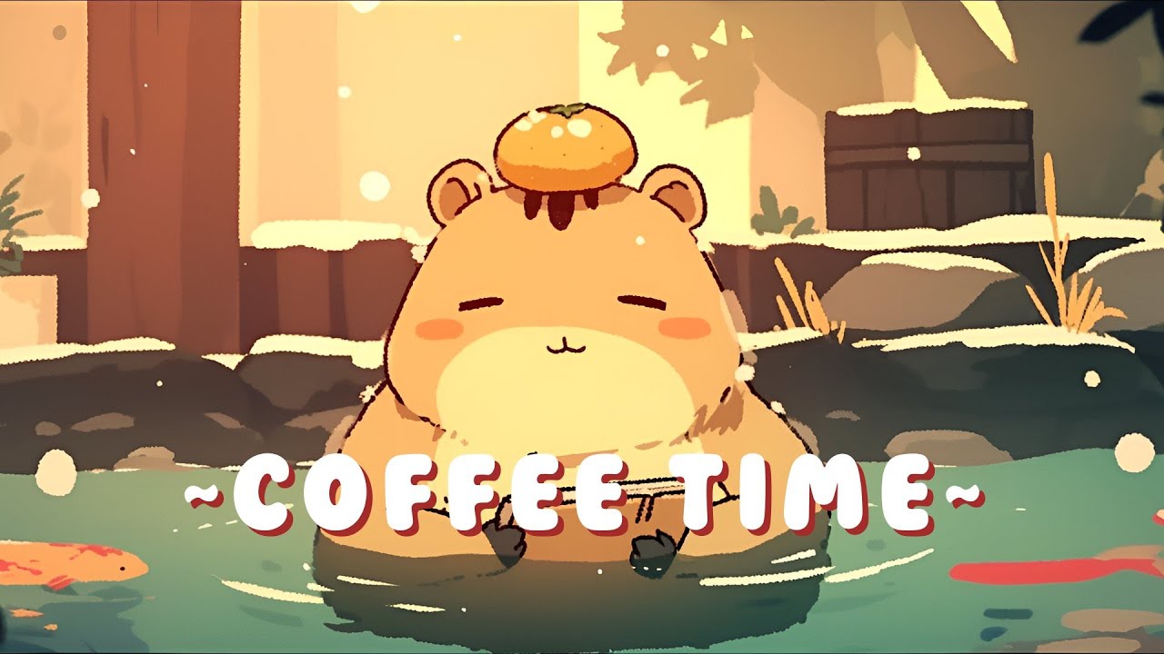 Capybara Chill Station - Relaxing Jazz Hop Collection ~ Gentle Feelings ~ 🦫 ✨ 🌙