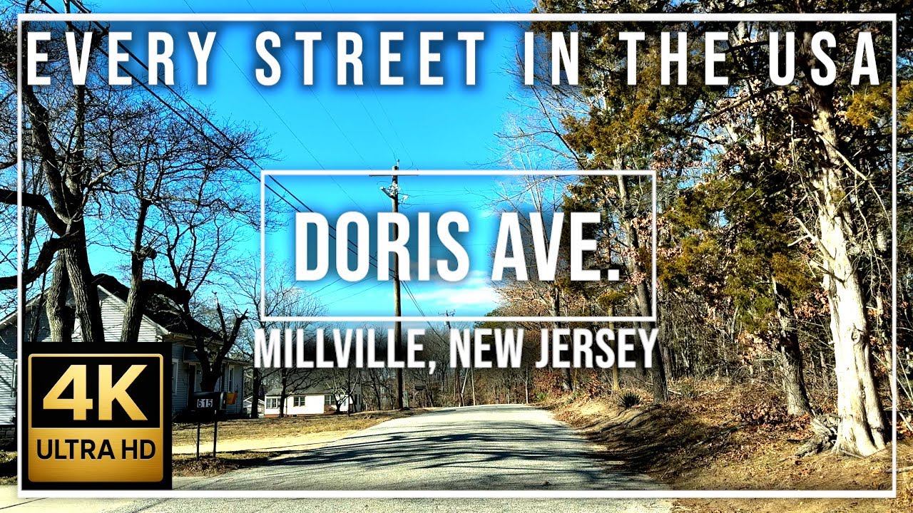 Doris Ave, Millville, New Jersey 4K Ultra HD Every Street in the USA – Relaxing Music
