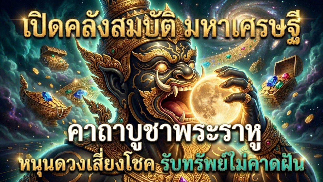 พลิกดวงชะตา รับโชคใหญ่ คาถาบูชาพระราหู ดึงดูดลาภลอย เปิดทางรวยทันใจ เสริมสิริมงคล