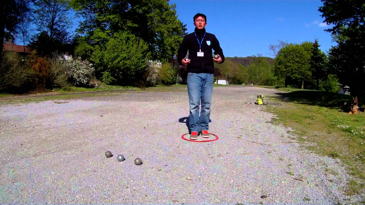Mémo pétanque : positions basiques corps, pied, mains pour le tir et le point avec effets 01.05.16