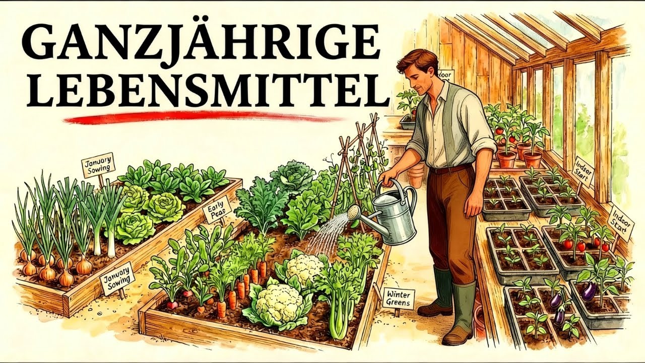 Pflanze diese 17 Kulturen im Januar – versorge deine Familie 12 Monate lang
