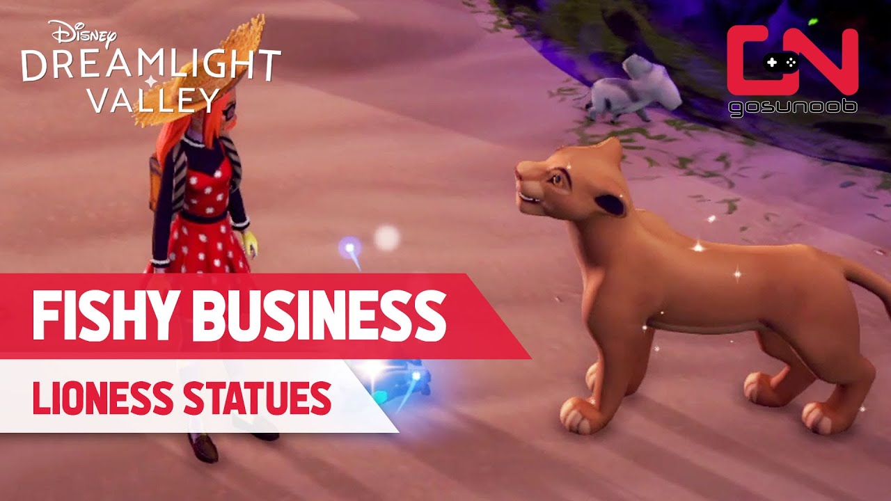How to Complete Fishy Business Nala Quest in Dreamlight Valley - Lioness Statues & Mystical Rifts