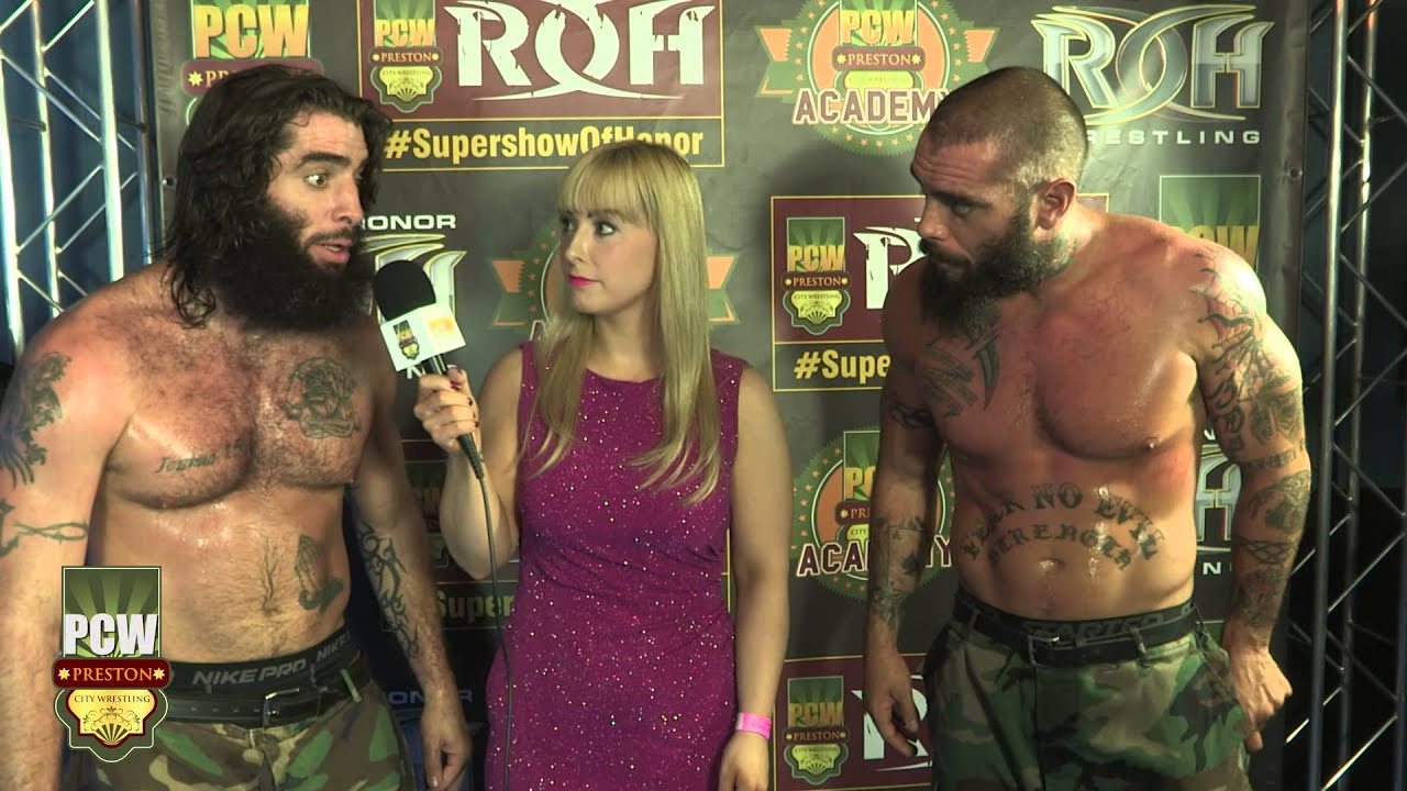 Dem Boys - The Briscoe Brothers - backstage at PCW SuperShow Of Honor