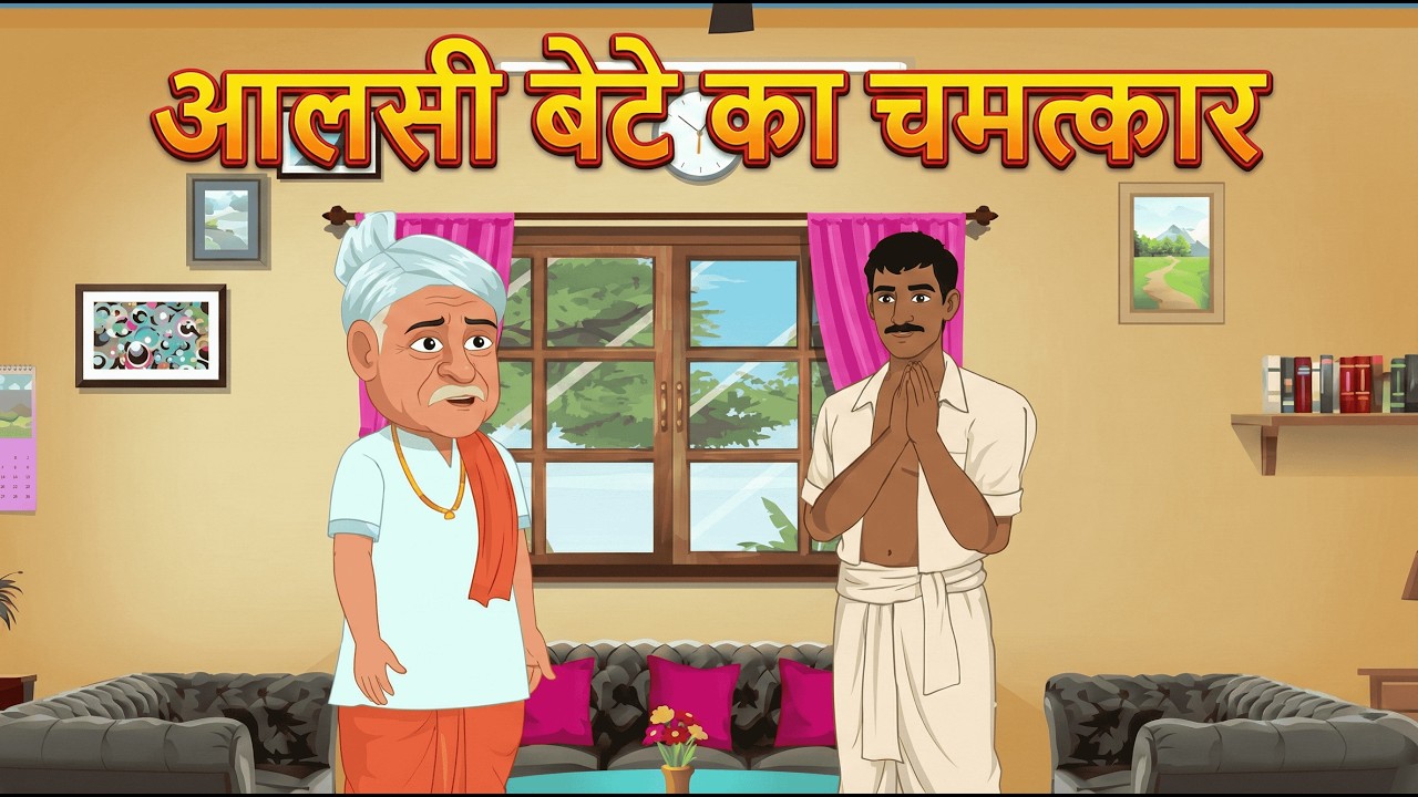 आलसी बेटे का चमत्कार | Mehnat Ka Asli Jadoo | Hindi Moral Story | Cartoon Kahani #hindimoralstorie